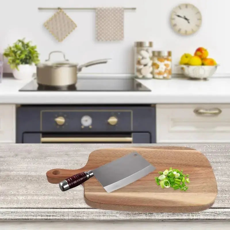 Acacia Wood Chopping Board Chopping Block Meal Prep Boards Serving Cheese for Home Wooden Kitchen TrendByWens