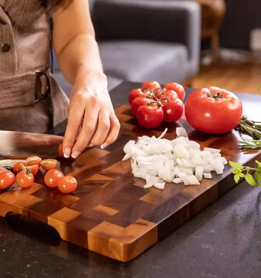 Cutting Board Double-sided Using Premium Acacia Wood Splicing Chopping Board Drain Water And Damp-proof Kitchen Tools TrendByWens