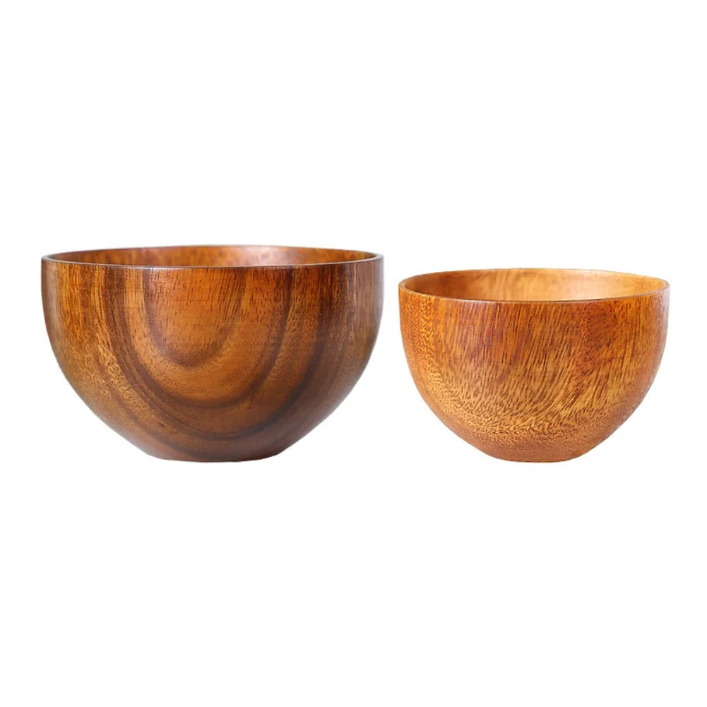 Japanese Style Wooden Bowl – Natural Wood Kitchen Utensil - TrendByWens