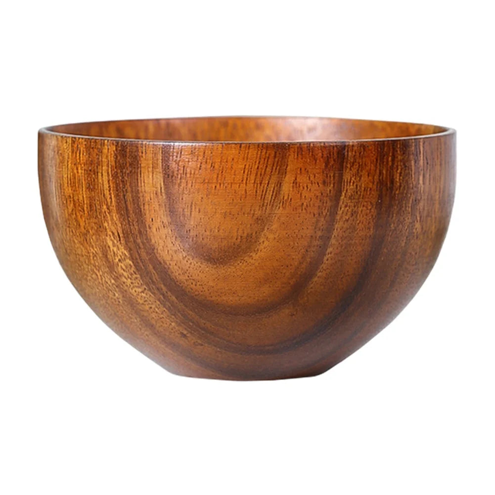 Japanese Style Wooden Bowl – Natural Wood Kitchen Utensil - TrendByWens