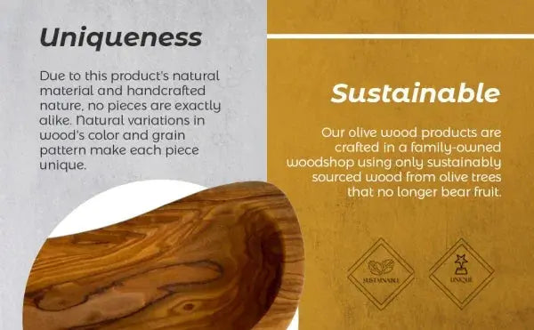 Mediterranean Olive Wood Multi-Purpose Bowl TrendByWens