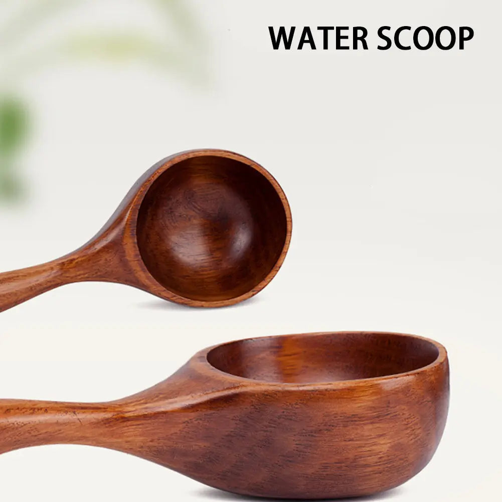 Wood Water Scoop Spoon Multipurpose Wooden Scoop Spoon Ladle Dipper Kitchen Utensil TrendByWens