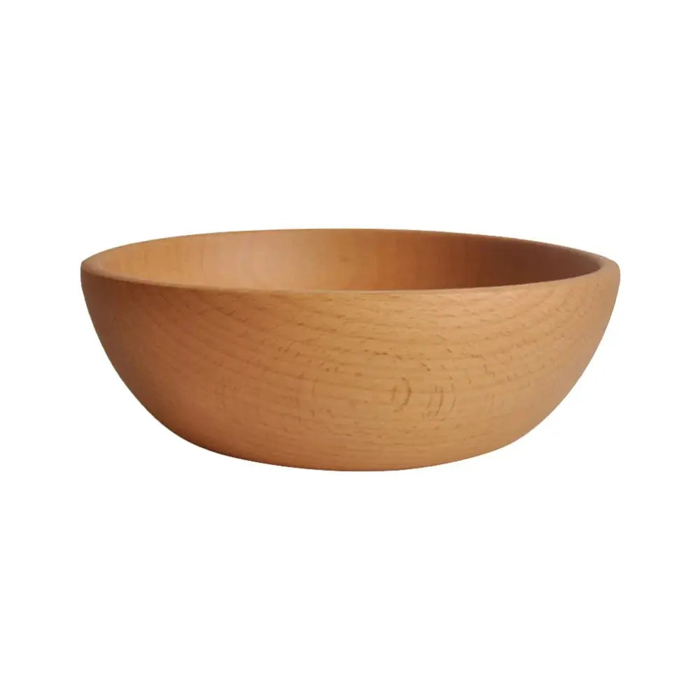 Wooden Salad Bowl Handcrafted Large Round Dining Bowl Serving Salad Soup Solid Wood Tableware Kitchen Accessories New Arrival TrendByWens